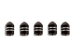 Rugged Ridge Valve Stemp Caps; Set of Five (Universal; Some Adaptation May Be Required)