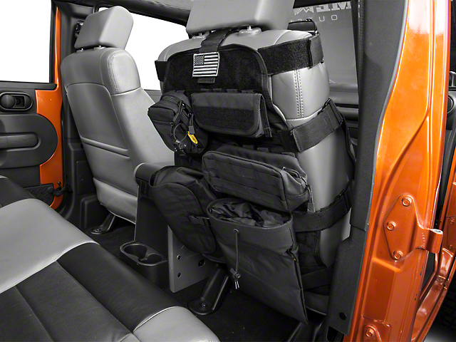 Smittybilt G.E.A.R. Custom Fit Front Seat Cover; Black (87-18 Jeep Wrangler YJ, TJ, & JK)