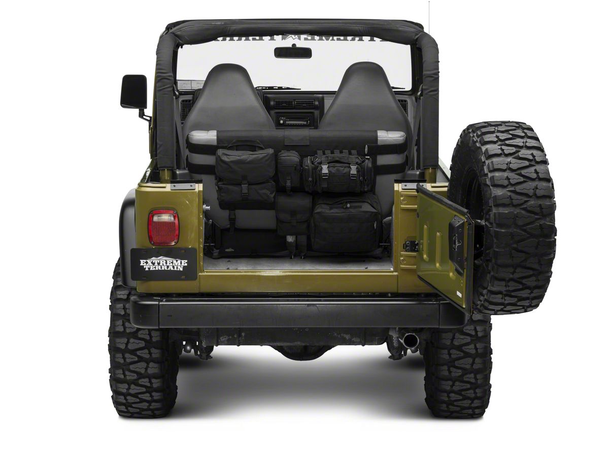 Smittybilt Jeep Wrangler .R. Rear Seat Cover - Black 5660201 (87-06 Jeep  Wrangler YJ & TJ)