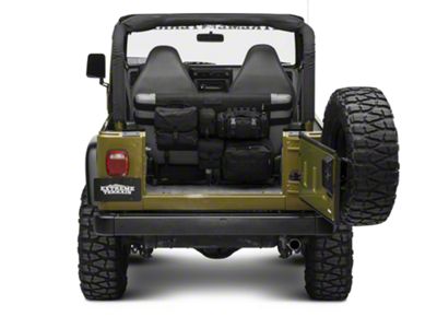 Smittybilt G.E.A.R. Custom Fit Rear Seat Cover; Black (87-06 Jeep Wrangler YJ & TJ)