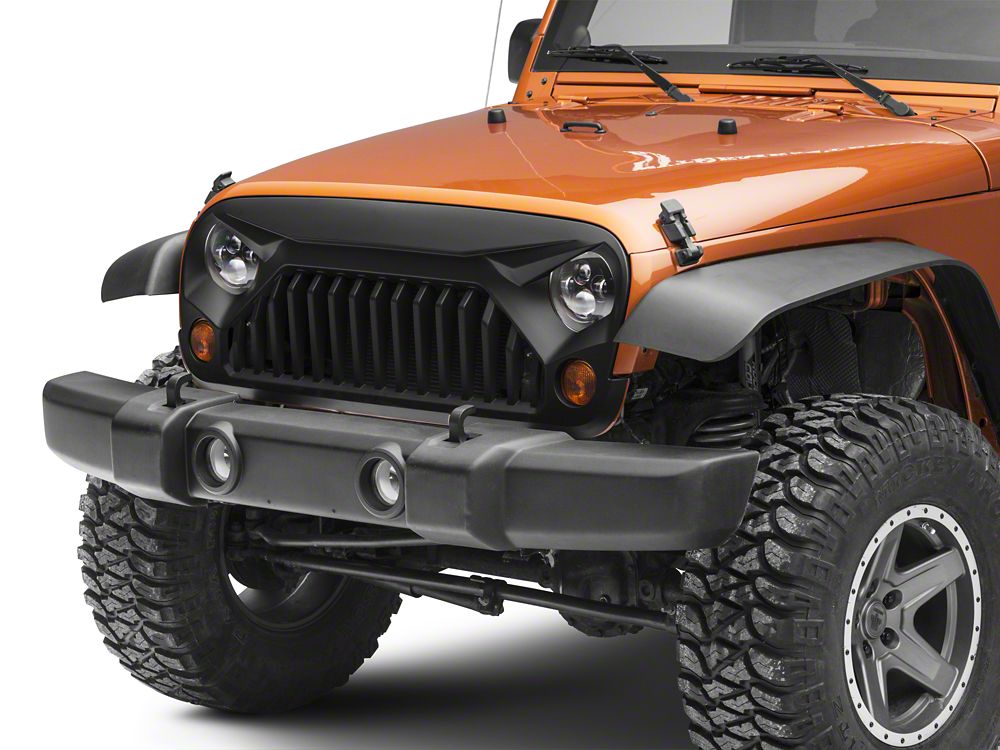 RedRock Gladiator Grille; Matte Black (07-18 Jeep Wrangler