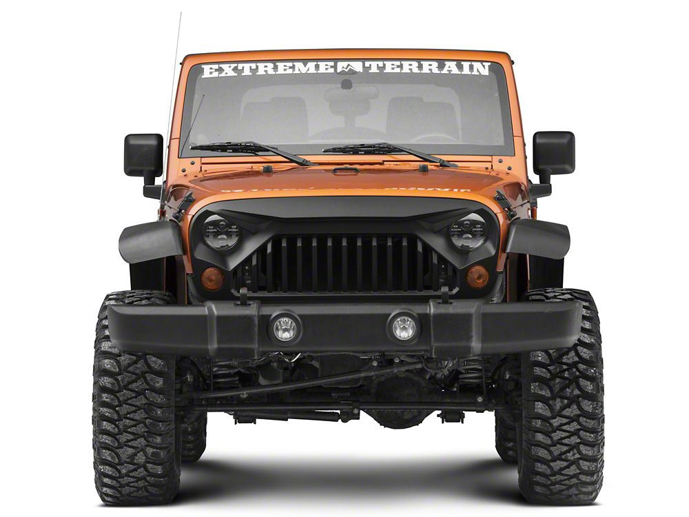 RedRock Gladiator Grille; Matte Black (07-18 Jeep Wrangler