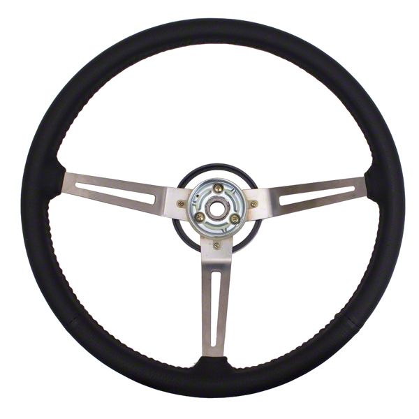 Jeep Wrangler Steering Wheel; Leather (87-95 Jeep Wrangler YJ)