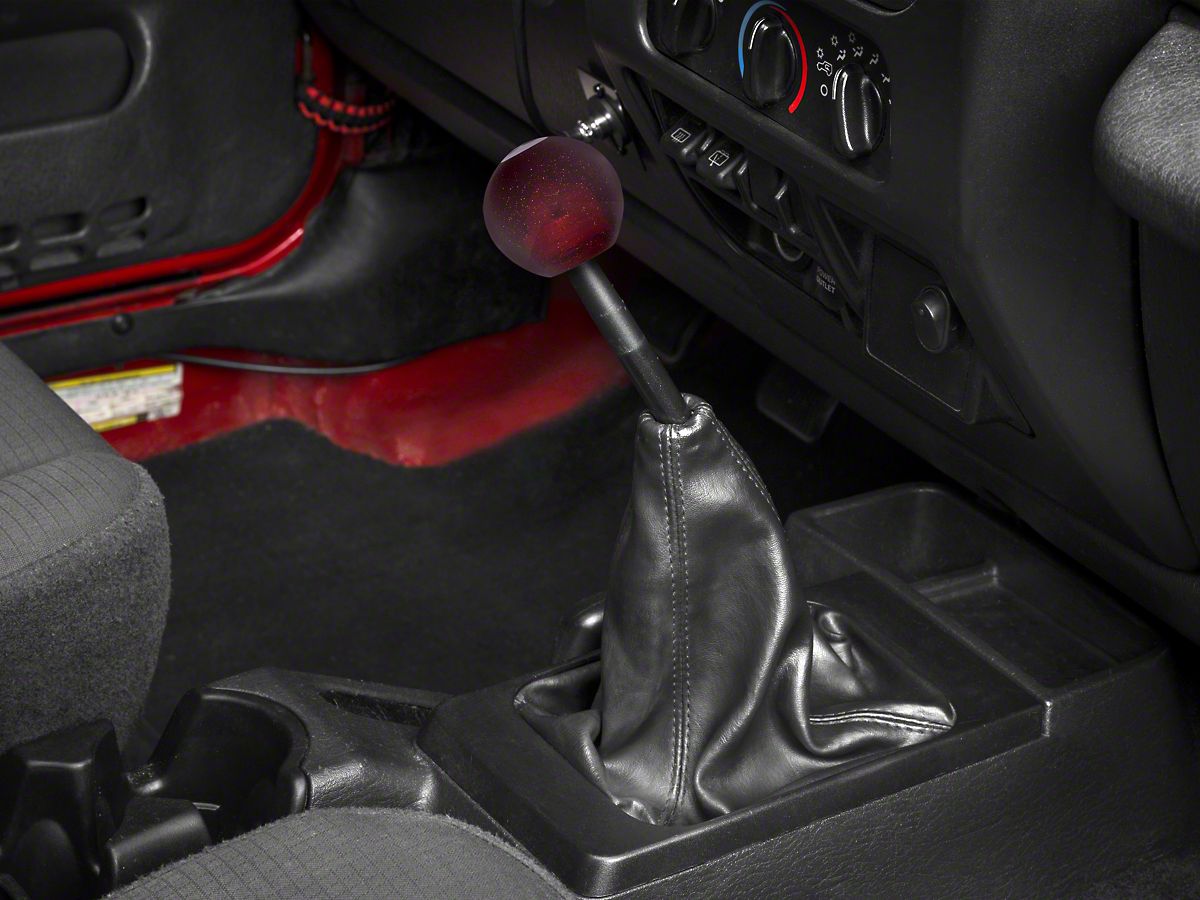 Redrock 4x4 Wrangler Red 8 Ball Metal Flake Shift Knob