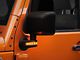 Rugged Ridge Door Mirrors with LED Turn Signals; Black (07-18 Jeep Wrangler JK)