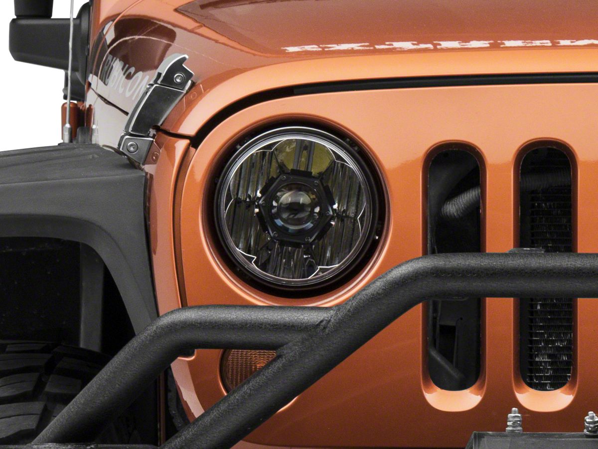 KC HiLiTES Jeep Wrangler 7 in. Gravity Pro LED Headlight 4234 (07-18 Jeep  Wrangler JK)