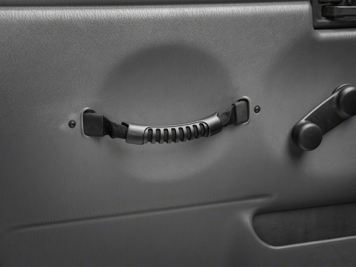 Rugged Ridge Black Replacement Door Handle Strap Pair 97 06 Jeep Wrangler Tj
