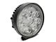 4-Inch Work Visor 9 LED Round Light; 60 Degree Flood Beam (Universal; Some Adaptation May Be Required)