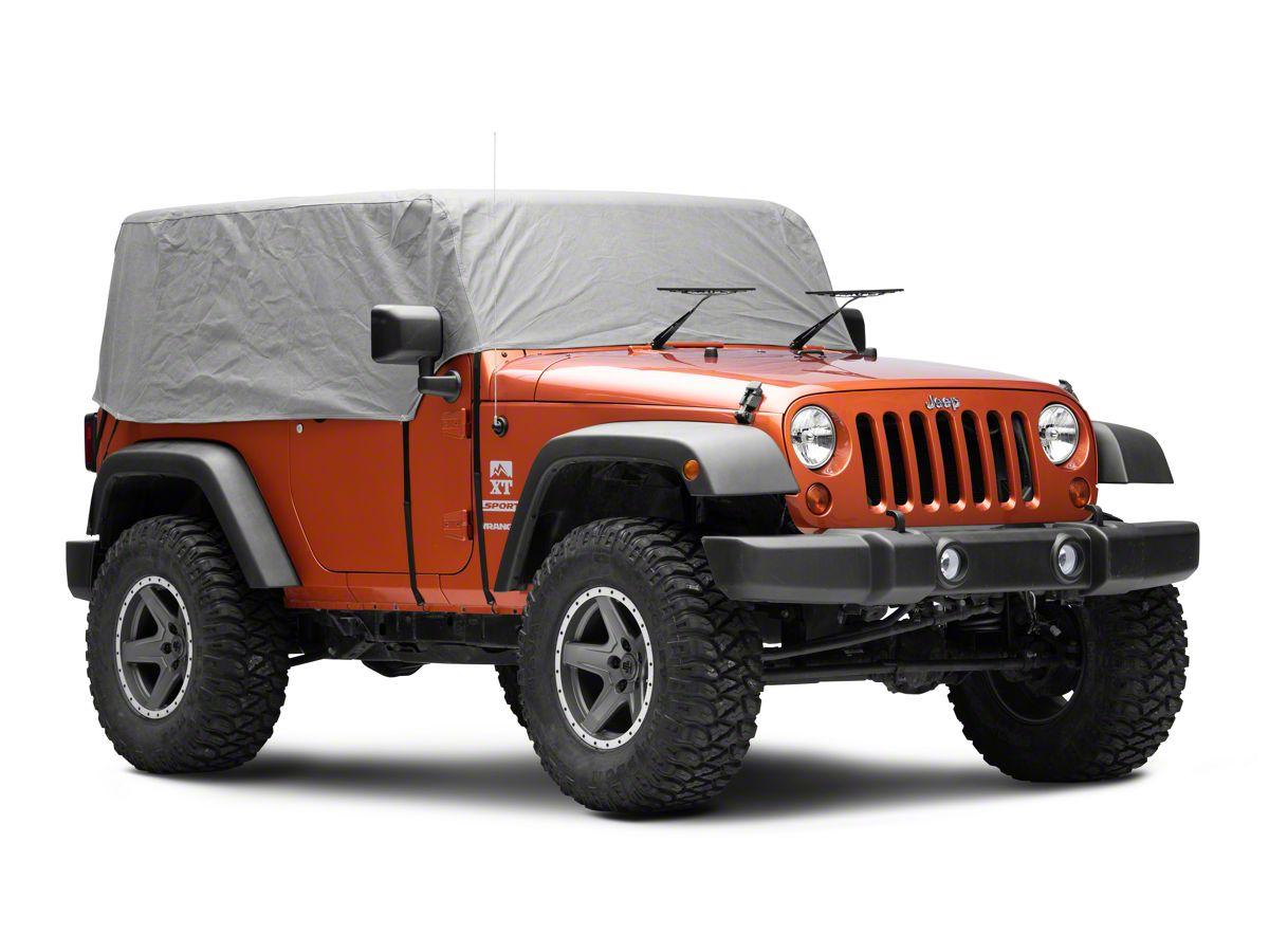 Jeep Wrangler Cab Cover; Gray (07-18 Jeep Wrangler JK 2-Door) - Free  Shipping