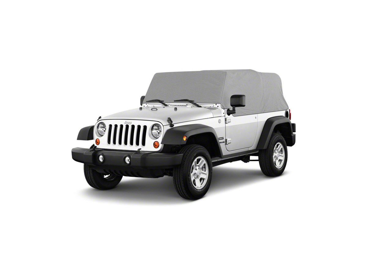 Jeep Wrangler Cab Cover; Gray (92-06 Jeep Wrangler YJ & TJ, Excluding  Unlimited)