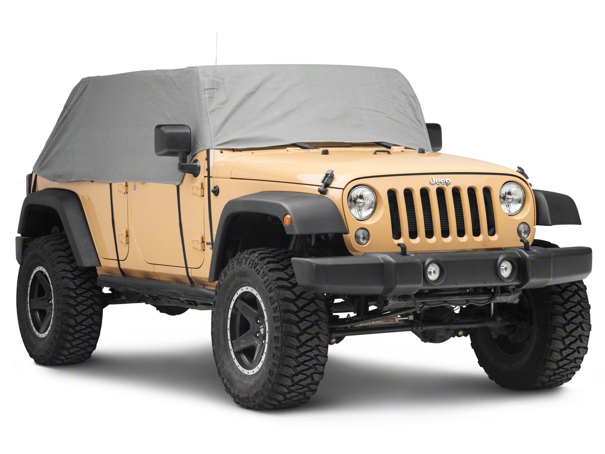 Jeep Wrangler Cab Only Cover; Gray (07-18 Jeep Wrangler JK 4-Door) - Free  Shipping