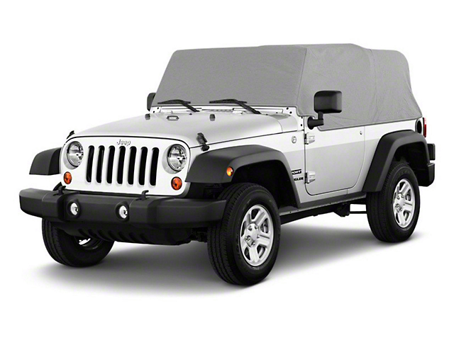 Cab Only Cover; Gray (92-06 Jeep Wrangler YJ & TJ, Excluding Unlimited)
