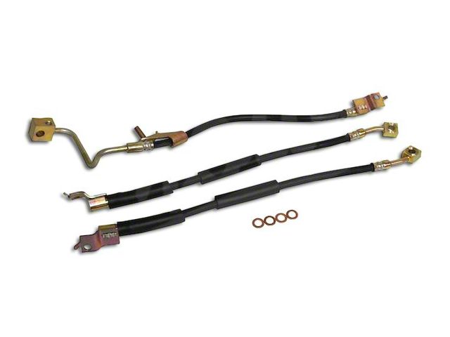 Brake Hoses; Front and Rear (97-06 Jeep Wrangler TJ)