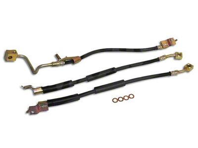 Brake Hoses; Front and Rear (97-06 Jeep Wrangler TJ)