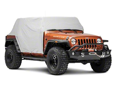 Waterproof Cab Cover; Gray (07-18 Jeep Wrangler JK 4-Door)