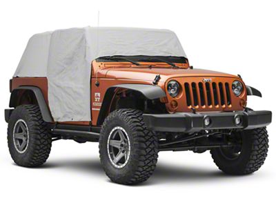 Waterproof Cab Cover; Gray (07-18 Jeep Wrangler JK 2-Door)