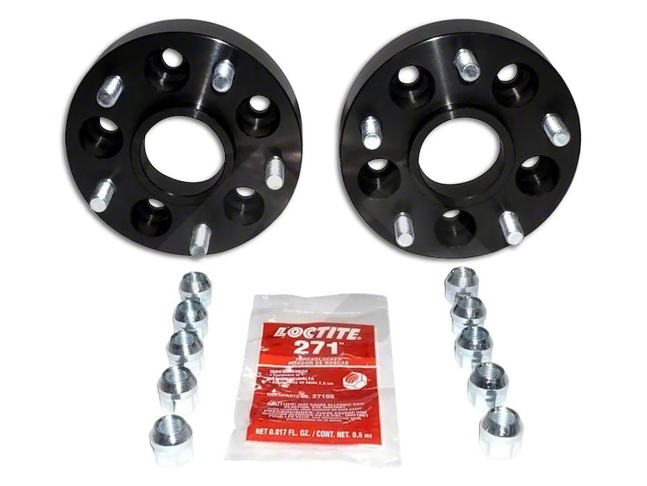 Jeep Wrangler 1.50Inch Wheel Adapters; 5x4.5 to 5x5; Black (8706 Jeep