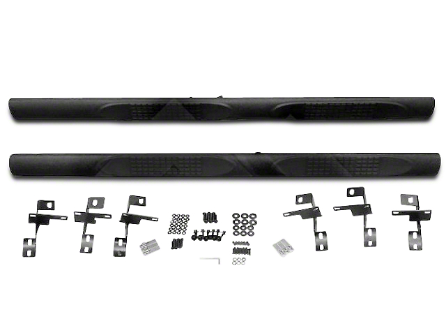 3-Inch Tube Side Step Bars; Textured Black (07-18 Jeep Wrangler JK 4-Door)