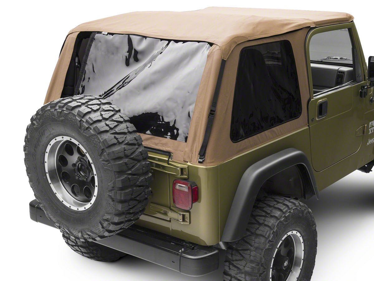 Jeep Wrangler Bowless Soft Top with Tinted Windows; Spice Diamond (97-06 Jeep  Wrangler TJ, Excluding Unlimited)