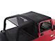 Combo Beach Topper; Black Mesh (97-06 Jeep Wrangler TJ, Excluding Unlimited)