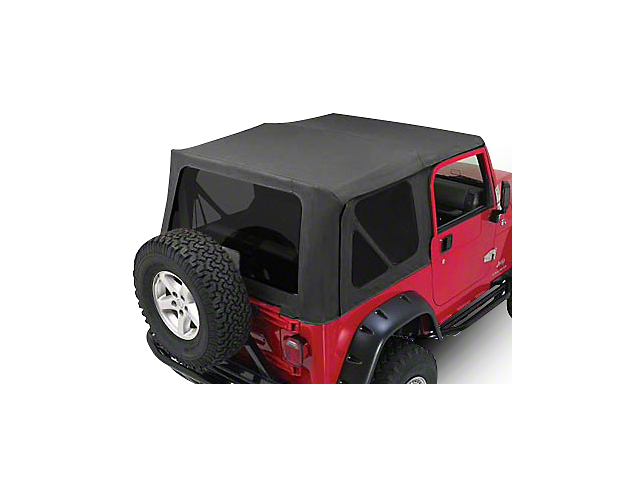 Complete Soft Top; Black Diamond (97-06 Jeep Wrangler TJ w/ Full Steel Doors, Excluding Unlimited)