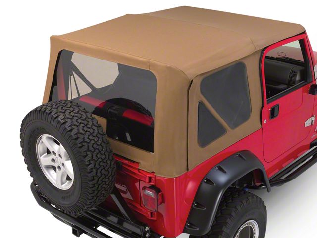 Complete Soft Top with Tinted Windows; Khaki Diamond (97-06 Jeep Wrangler TJ w/ Half Steel Doors, Excluding Unlimited)