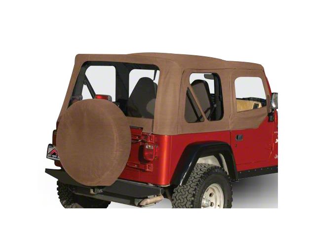 Complete Soft Top; Spice Denim (97-06 Jeep Wrangler TJ w/ Half Steel Doors, Excluding Unlimited)
