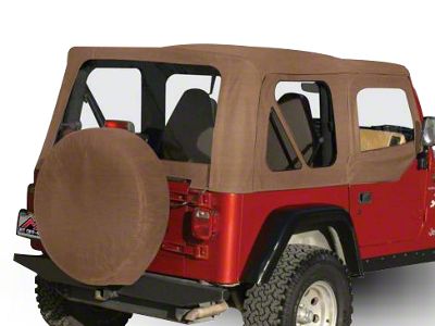 Complete Soft Top; Spice Denim (97-06 Jeep Wrangler TJ w/ Half Steel Doors, Excluding Unlimited)