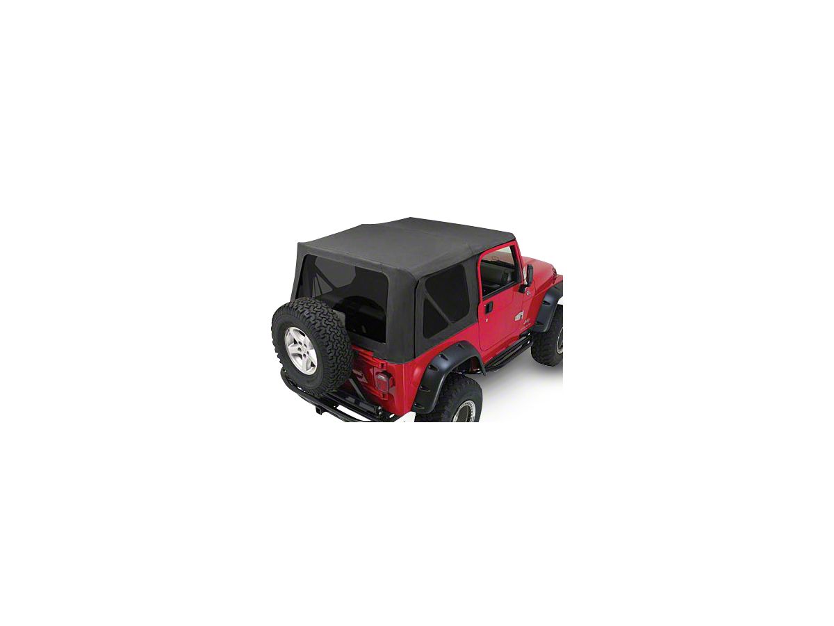 Jeep Wrangler Complete Soft Top with Tinted Windows; Black Diamond (76-95  Jeep CJ7 & Wrangler YJ w/ Full Steel Doors)
