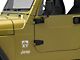 Door Hinge Set; Black Stainless (97-06 Jeep Wrangler TJ)