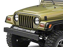Front Bumper; Black (97-06 Jeep Wrangler TJ)