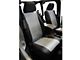 Front Seat Covers; Black/Gray (07-10 Jeep Wrangler JK)