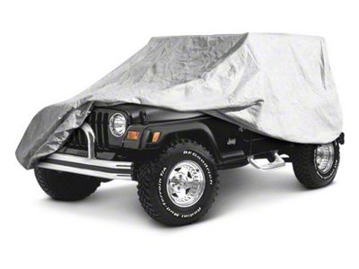 Full Car Cover; Gray (04-06 Jeep Wrangler TJ Unlimited)