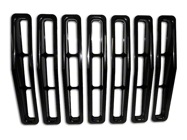 Grille Inserts; Black (87-95 Jeep Wrangler YJ)