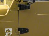 Half Door Hinges; Black (87-06 Jeep Wrangler YJ & TJ)