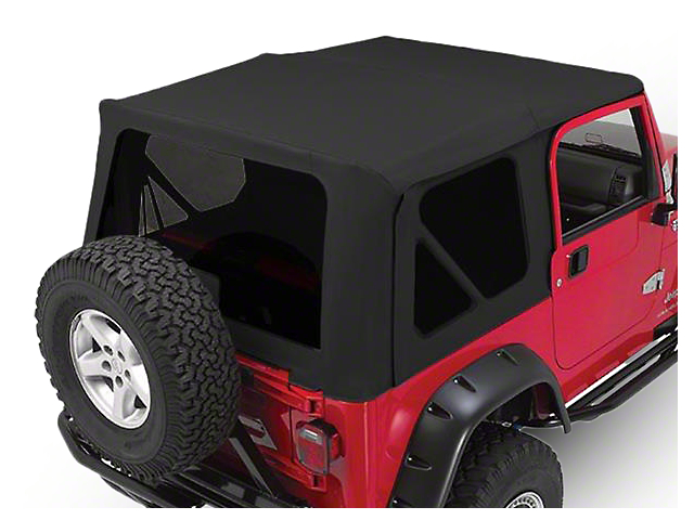 OEM Replacement Soft Top with Tinted Windows; Black Diamond (97-06 Jeep Wrangler TJ w/ Full Steel Doors, Excluding Unlimited)