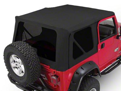 OEM Replacement Soft Top with Tinted Windows; Black Diamond (97-06 Jeep Wrangler TJ w/ Full Steel Doors, Excluding Unlimited)