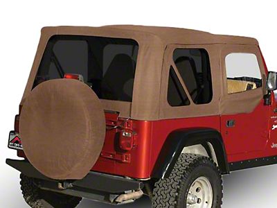 Jeep Wrangler OEM Replacement Soft Top with Tinted Windows and Door Skins;  Spice (97-06 Jeep Wrangler TJ w/ Soft Upper Doors, Excluding Unlimited)