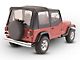 OEM Replacement Soft Top with Clear Windows and Door Skins; Black Denim (88-95 Jeep Wrangler YJ w/ Soft Upper Doors)
