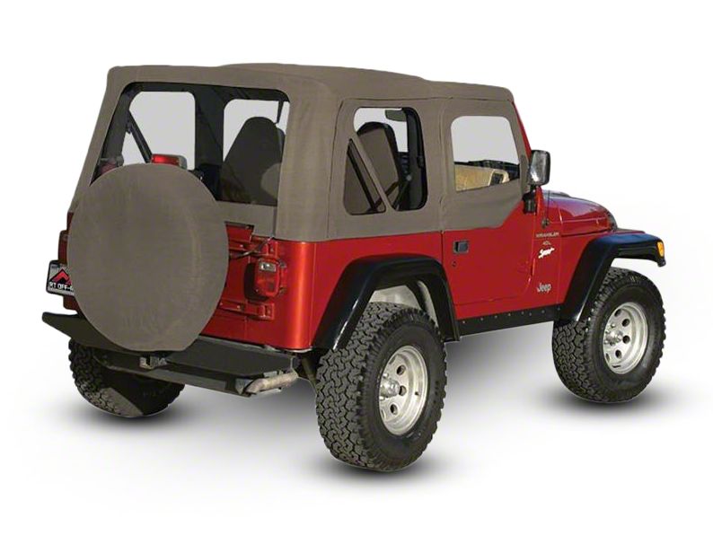 Jeep Wrangler Oem Replacement Soft Top With Clear Windows And Door