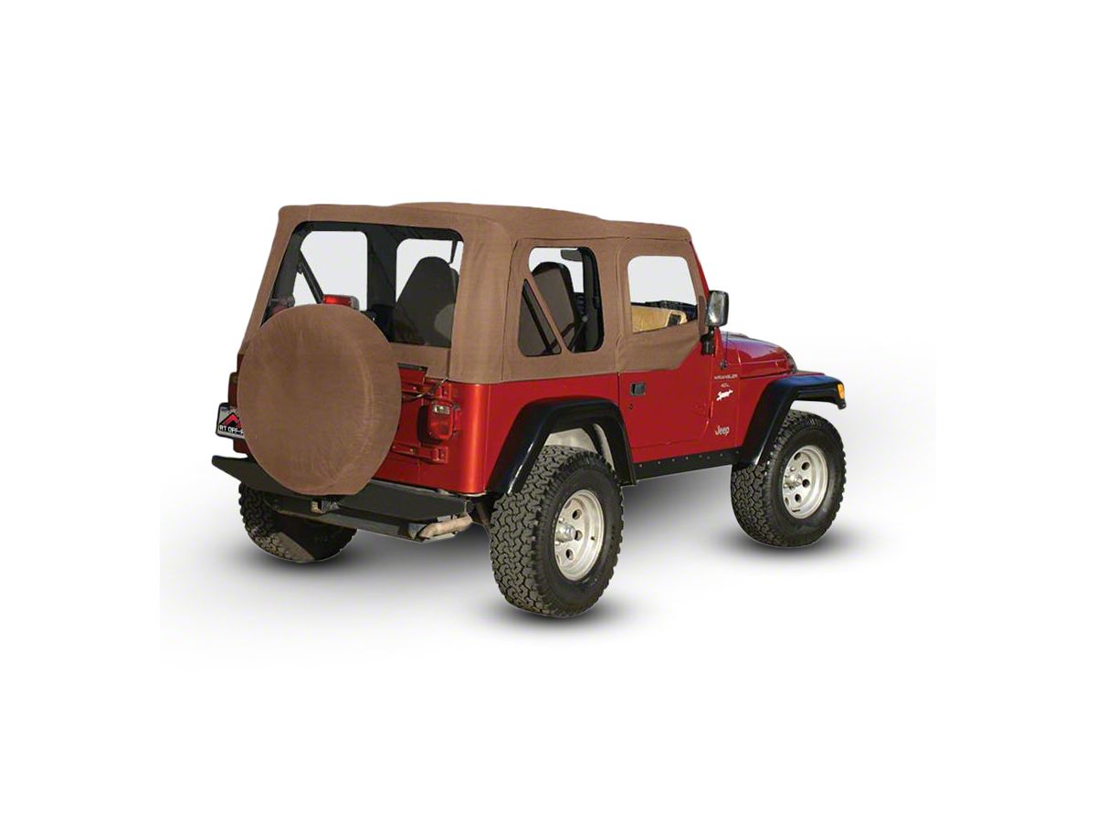 Jeep Wrangler OEM Replacement Soft Top with Clear Windows and Door Skins;  Spice (97-06 Jeep Wrangler TJ w/ Soft Upper Doors, Excluding Unlimited)