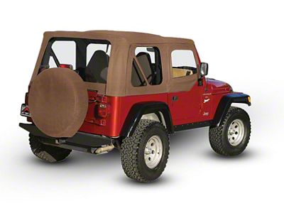 OEM Replacement Soft Top with Clear Windows and Door Skins; Spice (97-06 Jeep Wrangler TJ w/ Soft Upper Doors, Excluding Unlimited)