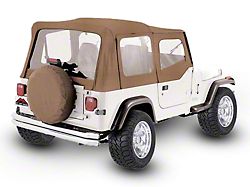 OEM Replacement Soft Top with Clear Windows and Door Skins; Spice (88-95 Jeep Wrangler YJ w/ Soft Upper Doors)