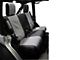 Rear Seat Cover; Black/Gray (07-10 Jeep Wrangler JK 2-Door)