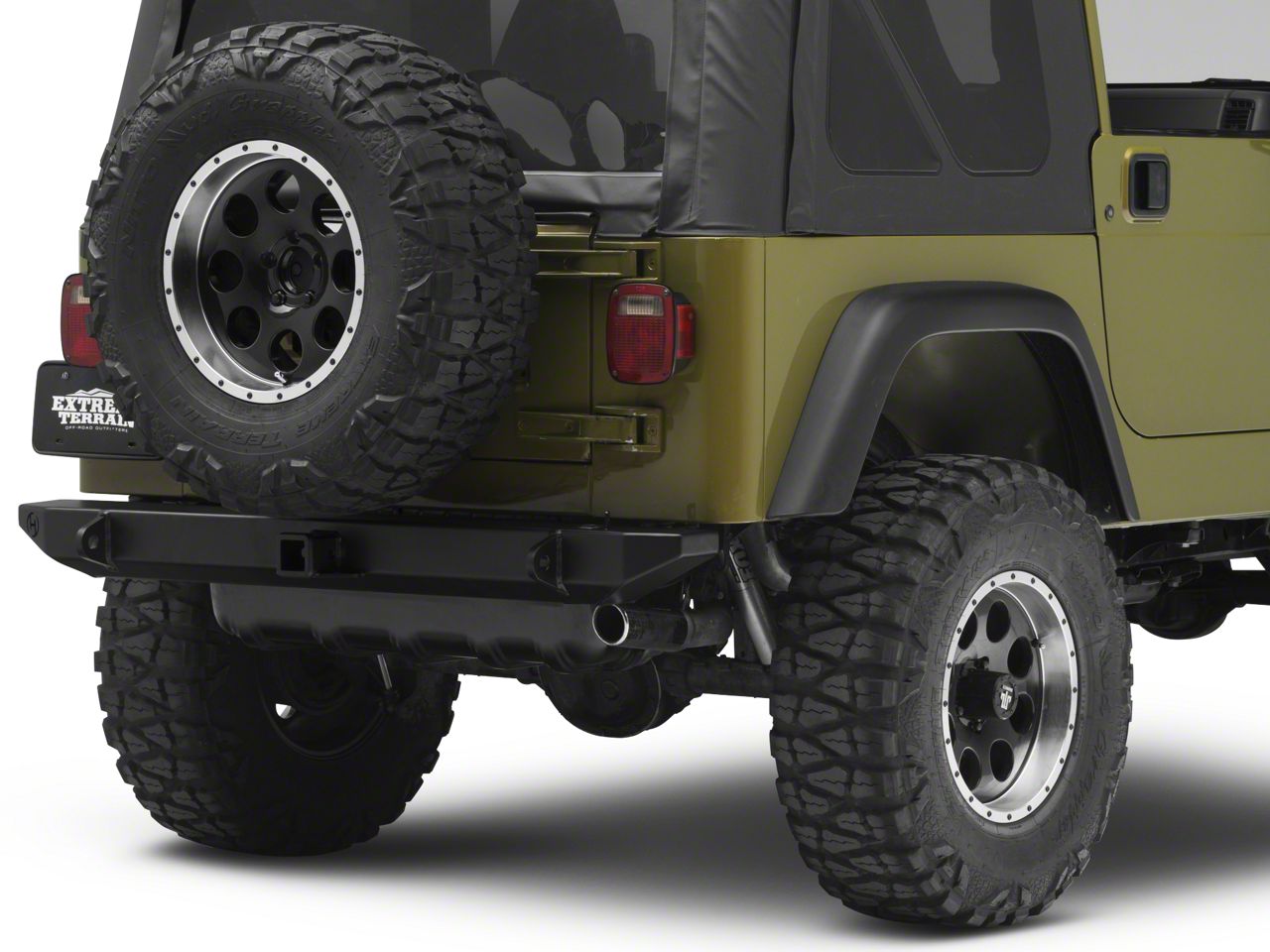 Jeep Wrangler Rock Crawler Rear Bumper with Tire Carrier (87-06 Jeep ...