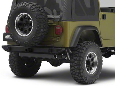 Rock Crawler Rear Bumper with Tire Carrier (87-06 Jeep Wrangler YJ & TJ)