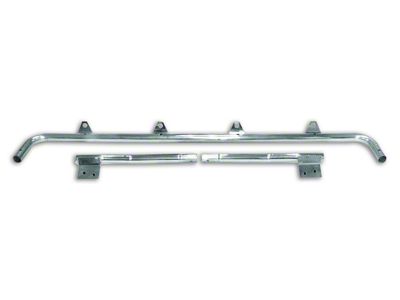 Stainless Steel Light Bar with 4-Light Tabs (97-06 Jeep Wrangler TJ)