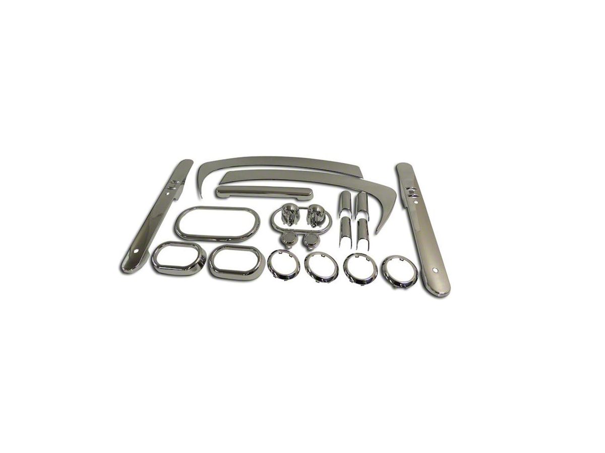Interior Trim Kit Chrome 07 10 Jeep Wrangler Jk 2 Door W Power Windows Automatic Transmission