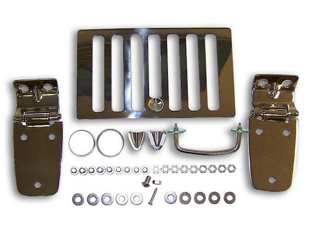 Stainless Steel Hood Kit (98-06 Jeep Wrangler TJ)