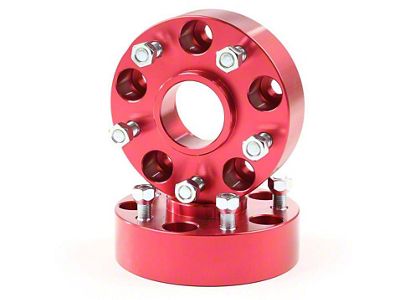 Alloy USA 1.75-Inch Red Aluminum Wheel Spacers (05-10 Jeep Grand Cherokee WK)